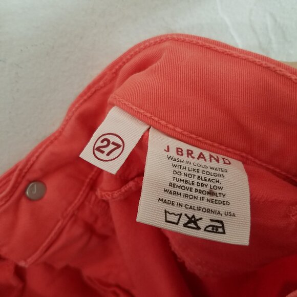 J Brand Capri Tangerine Jeans Pants Stretch Size 27 - Picture 7 of 8